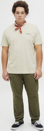 Jack & Jones Lington Crew Neck T-Shirt White - Marškinėliai - Marškinėliai - 2XL-14XL