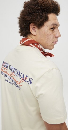 Jack & Jones Lington Crew Neck T-Shirt White - Marškinėliai - Marškinėliai - 2XL-14XL