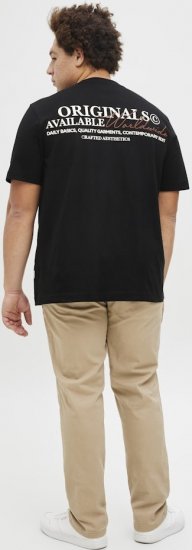 Jack & Jones Lington Crew Neck T-Shirt Black - Marškinėliai - Marškinėliai - 2XL-14XL