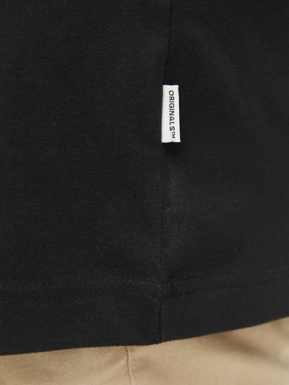 Jack & Jones Lington Crew Neck T-Shirt Black - Marškinėliai - Marškinėliai - 2XL-14XL