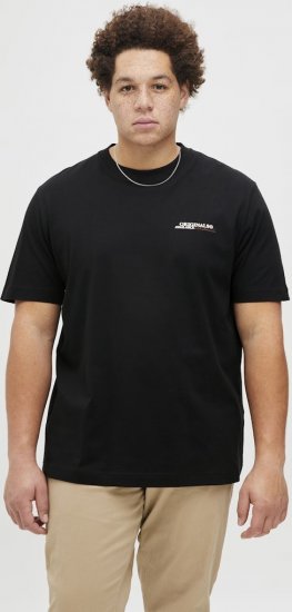 Jack & Jones Lington Crew Neck T-Shirt Black - Marškinėliai - Marškinėliai - 2XL-14XL