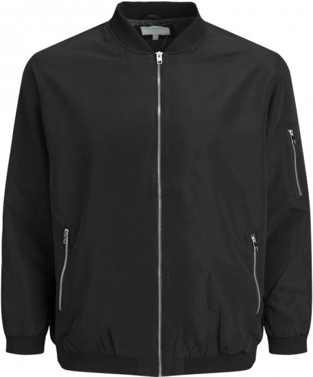 Jack & Jones RUSH Bomber Jacket Black - Didelės vyriškos striukės - Didelės vyriškos striukės