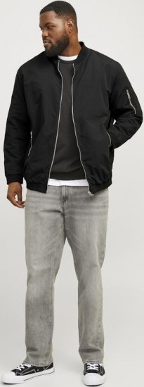 Jack & Jones RUSH Bomber Jacket Black - Didelės vyriškos striukės - Didelės vyriškos striukės