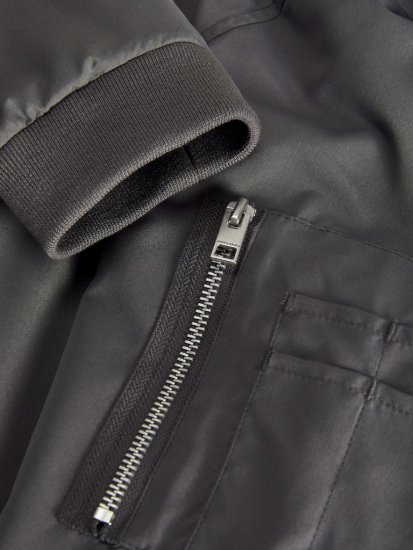 Jack & Jones RUSH Bomber Jacket Grey - Didelės vyriškos striukės - Didelės vyriškos striukės