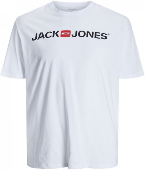 Jack & Jones JJECORP LOGO T-Shirt White - Marškinėliai - Marškinėliai - 2XL-14XL