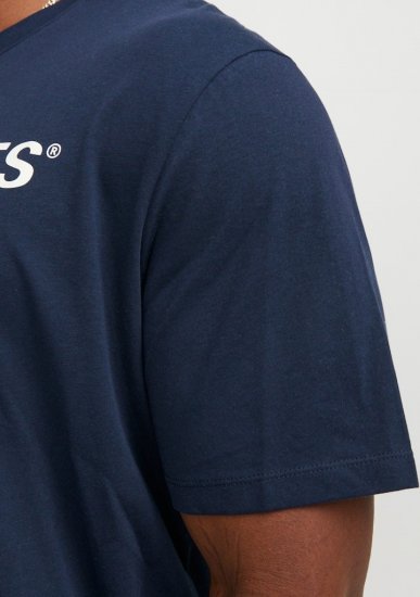 Jack & Jones Corp Logo Crew Neck T-Shirt Navy Blazer - Marškinėliai - Marškinėliai - 2XL-14XL