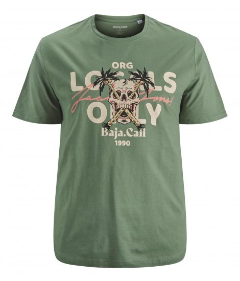 Jack & Jones Summerskull T-Shirt Sea Spray - Marškinėliai - Marškinėliai - 2XL-14XL