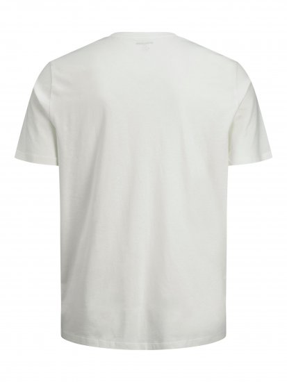 Jack & Jones JJELOGO TEE White - Marškinėliai - Marškinėliai - 2XL-14XL