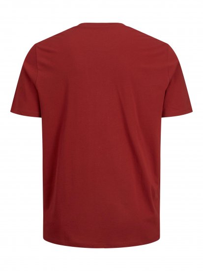 Jack & Jones JJELOGO TEE Red - Marškinėliai - Marškinėliai - 2XL-14XL