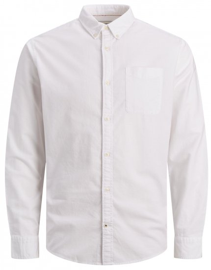 Jack & Jones JJEOXFORD Shirt White - Marškiniai - Marškiniai - 2XL-8XL