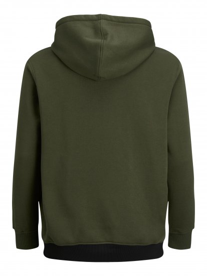 Jack & Jones JJEURBAN BLOCKING SWEAT Forest Green - Megztiniai ir džemperiai - Megztiniai ir Džemperiai - 2XL-14XL