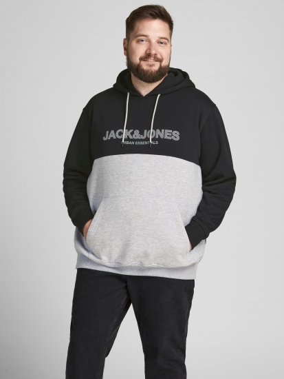 Jack & Jones JJEURBAN BLOCKING SWEAT Black - Megztiniai ir džemperiai - Megztiniai ir Džemperiai - 2XL-14XL