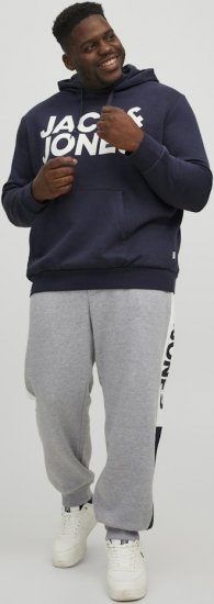 Jack & Jones CORP LOGO Large Print Hoodie Navy Blazer - Megztiniai ir džemperiai - Megztiniai ir Džemperiai - 2XL-14XL