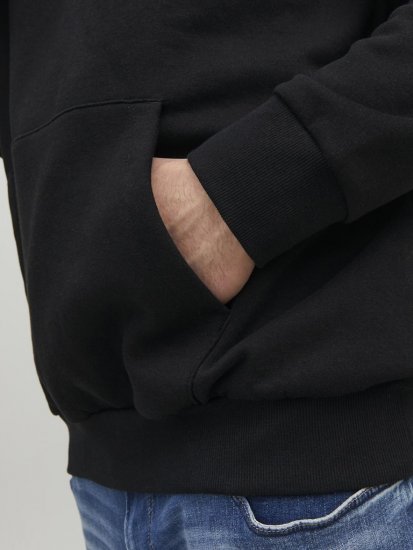 Jack & Jones CORP LOGO PLAY 4 Print Hoodie Black - Megztiniai ir džemperiai - Megztiniai ir Džemperiai - 2XL-14XL