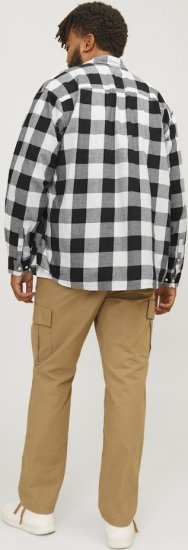 Jack & Jones Gingham L/S Shirt Whisper White - Marškiniai - Marškiniai - 2XL-8XL
