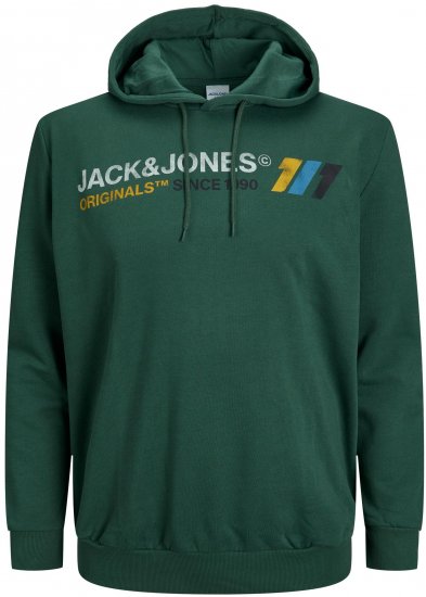 Jack & Jones JORNATE SWEAT Hoodie Green - Megztiniai ir džemperiai - Megztiniai ir Džemperiai - 2XL-14XL