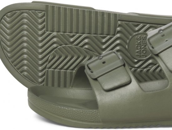 Jack & Jones Croxton Moulded Sandals Khaki - Vyriški Batai 40-52 - 