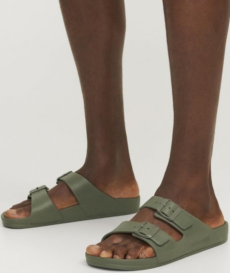 Jack & Jones Croxton Moulded Sandals Khaki - Vyriški Batai 40-52 - 