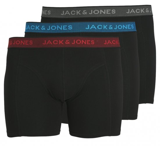 Jack & Jones WAISTBAND Trunks 3-Pack Asphalt - Apatinis trikotažas ir plaukimo apranga - Apatinis trikotažas - 2XL-8XL