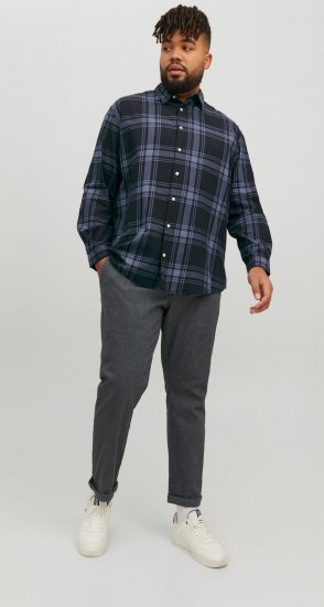 Jack & Jones JORJOSHUA Checked Shirt Navy - Marškiniai - Marškiniai - 2XL-8XL