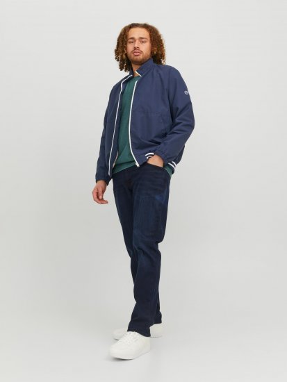 Jack & Jones JORLUKE Light Bomber Jacket Navy - Didelės vyriškos striukės - Didelės vyriškos striukės