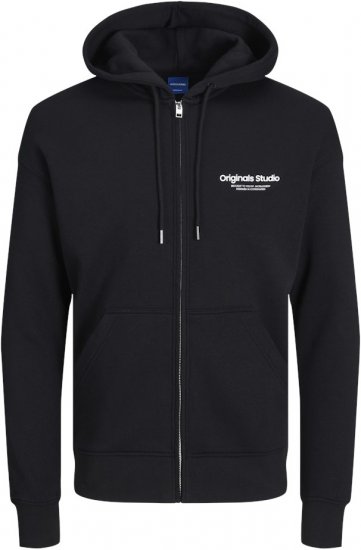 Jack & Jones ESTERBRO Zip Hoodie Black - Megztiniai ir džemperiai - Megztiniai ir Džemperiai - 2XL-14XL