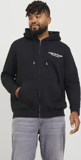 Jack & Jones ESTERBRO Zip Hoodie Black - Megztiniai ir džemperiai - Megztiniai ir Džemperiai - 2XL-14XL