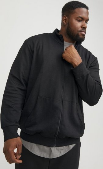 Jack & Jones PAULOS Turtleneck Zip Sweatshirt Black - Megztiniai ir džemperiai - Megztiniai ir Džemperiai - 2XL-14XL