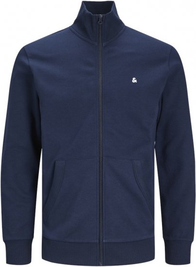 Jack & Jones PAULOS Turtleneck Zip Sweatshirt Navy Blazer - Megztiniai ir džemperiai - Megztiniai ir Džemperiai - 2XL-14XL