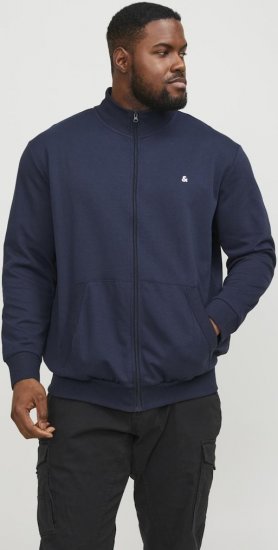 Jack & Jones PAULOS Turtleneck Zip Sweatshirt Navy Blazer - Megztiniai ir džemperiai - Megztiniai ir Džemperiai - 2XL-14XL