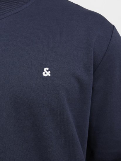 Jack & Jones PAULOS Turtleneck Zip Sweatshirt Navy Blazer - Megztiniai ir džemperiai - Megztiniai ir Džemperiai - 2XL-14XL