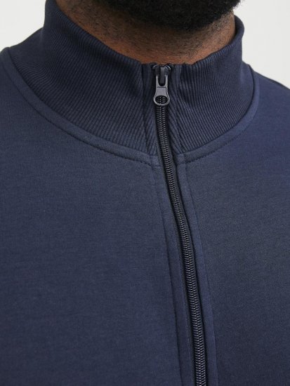 Jack & Jones PAULOS Turtleneck Zip Sweatshirt Navy Blazer - Megztiniai ir džemperiai - Megztiniai ir Džemperiai - 2XL-14XL