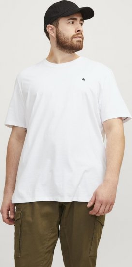 Jack & Jones PAULOS T-Shirt White - Marškinėliai - Marškinėliai - 2XL-14XL