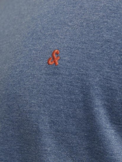 Jack & Jones PAULOS T-Shirt Denim Blue - Marškinėliai - Marškinėliai - 2XL-14XL