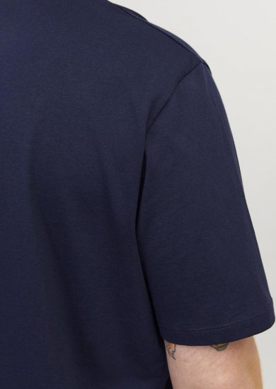 Jack & Jones PAULOS T-Shirt Navy Blazer - Marškinėliai - Marškinėliai - 2XL-14XL