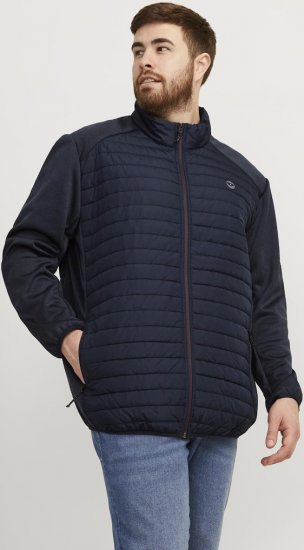 Jack & Jones MULTI SET-IN Sleeves Quilted Jacket With Collar Navy Blazer - Didelės vyriškos striukės - Didelės vyriškos striukės