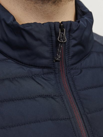 Jack & Jones MULTI SET-IN Sleeves Quilted Jacket With Collar Navy Blazer - Didelės vyriškos striukės - Didelės vyriškos striukės