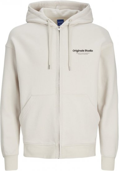 Jack & Jones ESTERBRO Zip Hoodie Light Grey - Megztiniai ir džemperiai - Megztiniai ir Džemperiai - 2XL-14XL