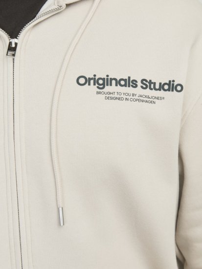 Jack & Jones ESTERBRO Zip Hoodie Light Grey - Megztiniai ir džemperiai - Megztiniai ir Džemperiai - 2XL-14XL