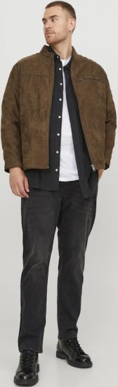Jack & Jones ROCKY Jacket Brown - Didelės vyriškos striukės - Didelės vyriškos striukės