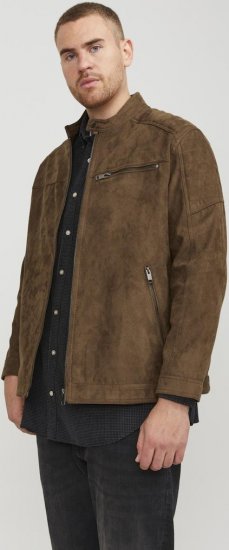 Jack & Jones ROCKY Jacket Brown - Didelės vyriškos striukės - Didelės vyriškos striukės