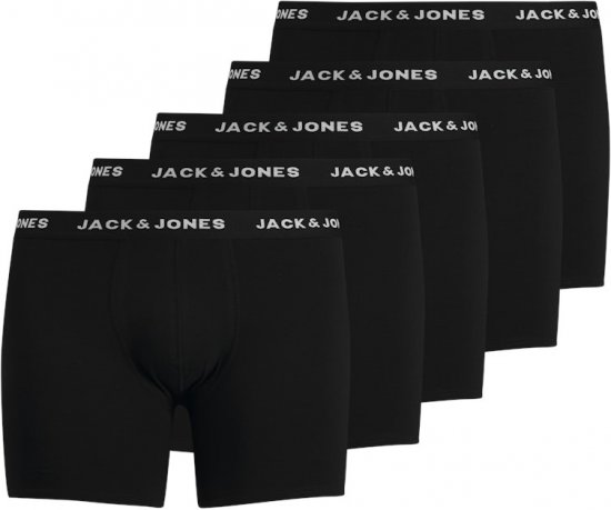 Jack & Jones HUEY Trunks 5-Pack Black - Apatinis trikotažas ir Plaukimo apranga - Apatinis trikotažas - 2XL-8XL