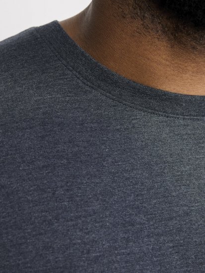 Jack & Jones ORGANIC T-Shirt Navy Blazer/Melange - Marškinėliai - Marškinėliai - 2XL-14XL