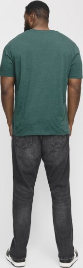 Jack & Jones ORGANIC T-Shirt Green/Melange - Marškinėliai - Marškinėliai - 2XL-14XL