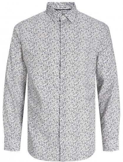 Jack & Jones JPRBLANORDIC LS Shirt White - Marškiniai - Marškiniai - 2XL-8XL