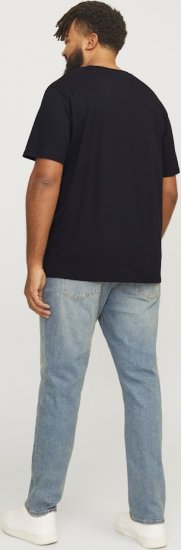 Jack & Jones LOGO O-Neck T-Shirt Black - Marškinėliai - Marškinėliai - 2XL-14XL