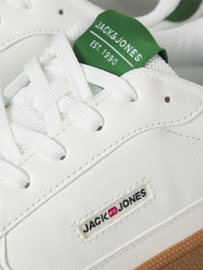 Jack & Jones Bounce Sneakers White/Verdant Green - Vyriški batai 40-52 - 
