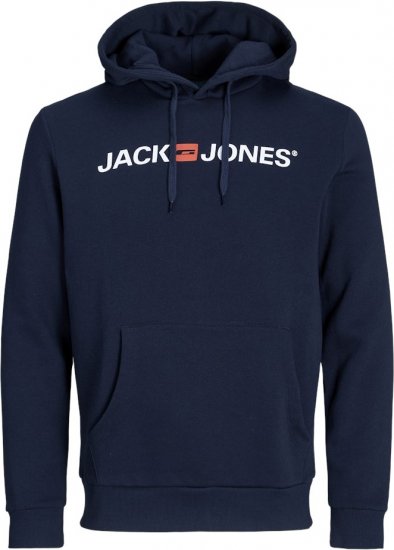 Jack & Jones CORP OLD LOGO REG FIT Hoodie Navy Blazer - Megztiniai ir džemperiai - Megztiniai ir Džemperiai - 2XL-14XL