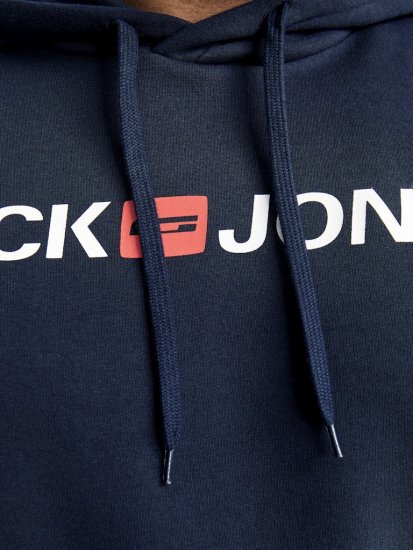 Jack & Jones CORP OLD LOGO REG FIT Hoodie Navy Blazer - Megztiniai ir džemperiai - Megztiniai ir Džemperiai - 2XL-14XL