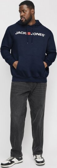 Jack & Jones CORP OLD LOGO REG FIT Hoodie Navy Blazer - Megztiniai ir džemperiai - Megztiniai ir Džemperiai - 2XL-14XL